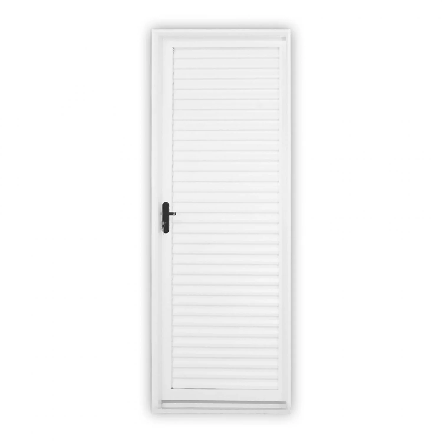 Porta De Aço Laminada 215x65cm Minas Sul Mgm Abertura Esquerda Branco
