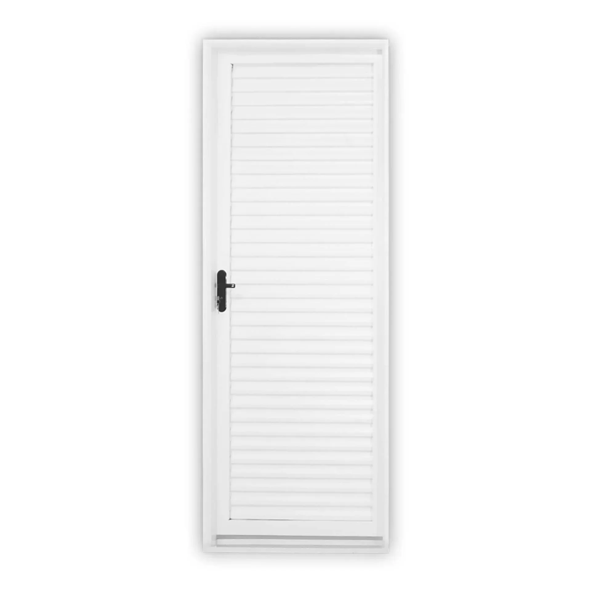 Porta De Aço Laminada 215x75cm Minas Sul Mgm Abertura Esquerda Branco