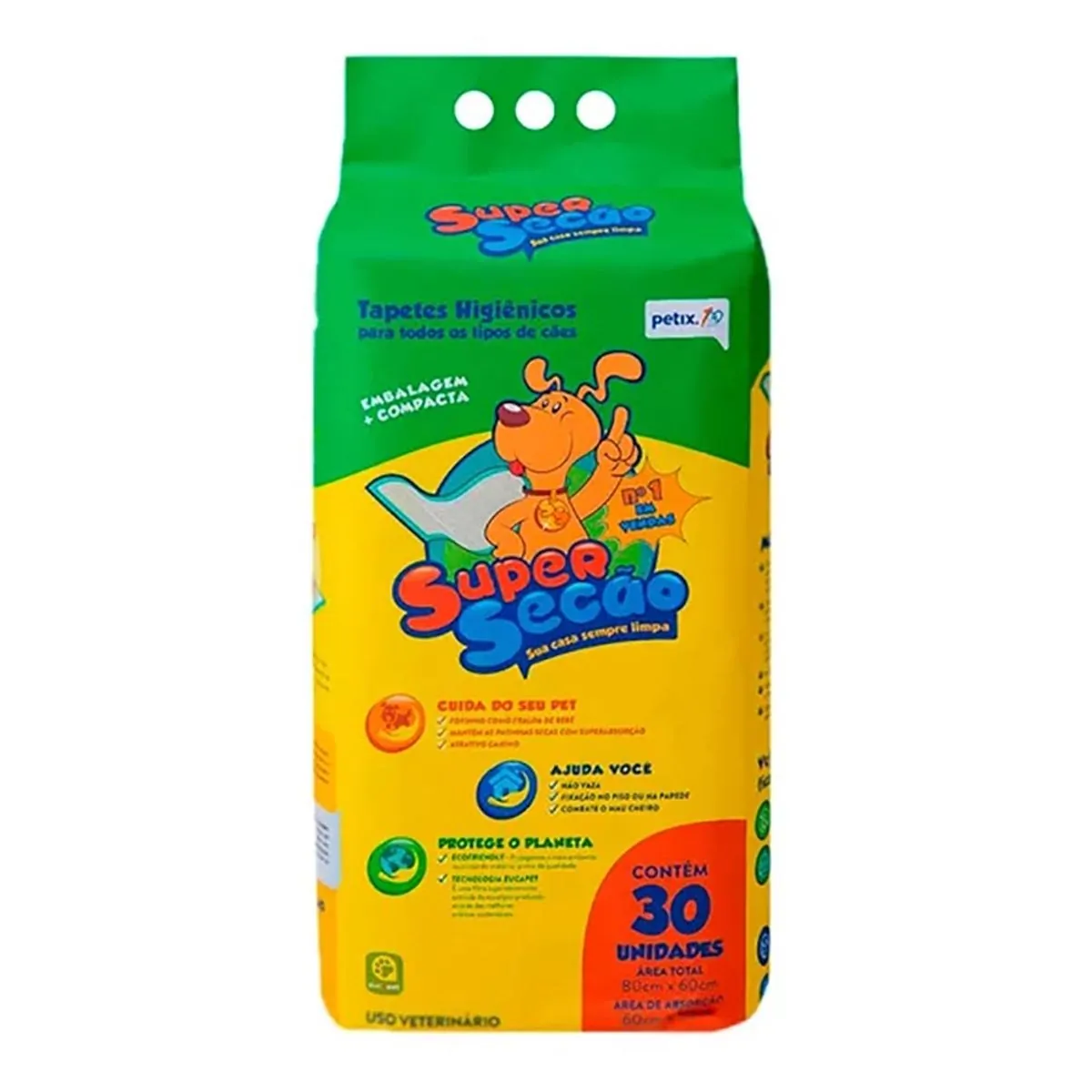 Tapete Higiênico Super Secão Petix 30 unidades
