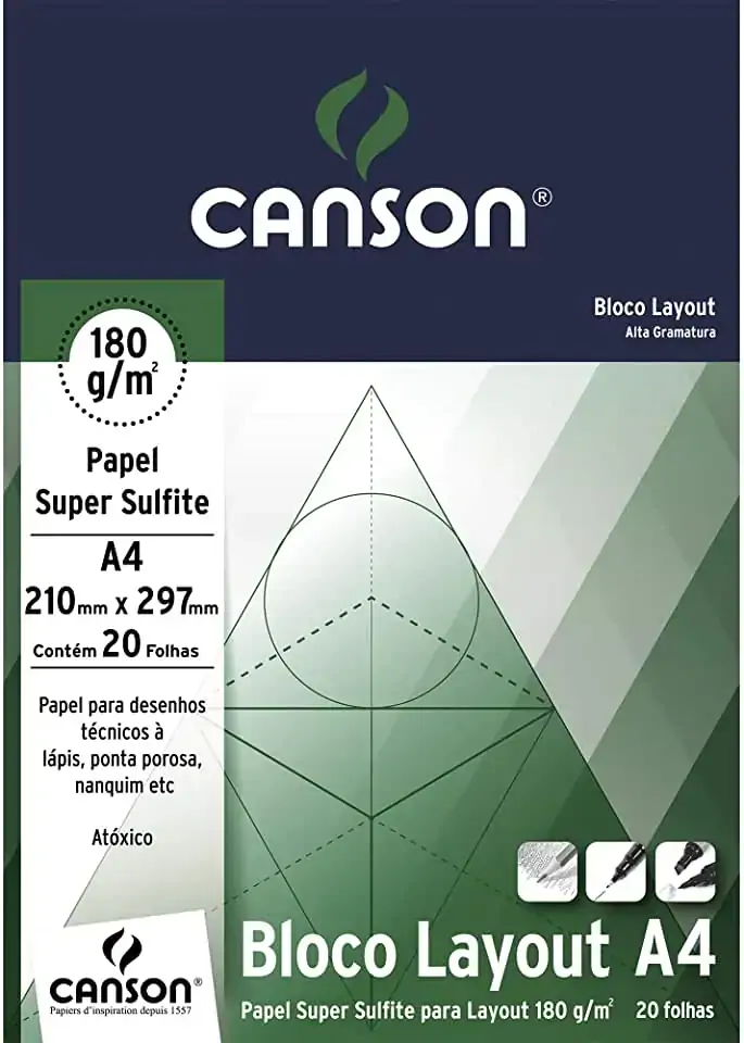 Blocos Papel Canson C/20 Fls Lazuli