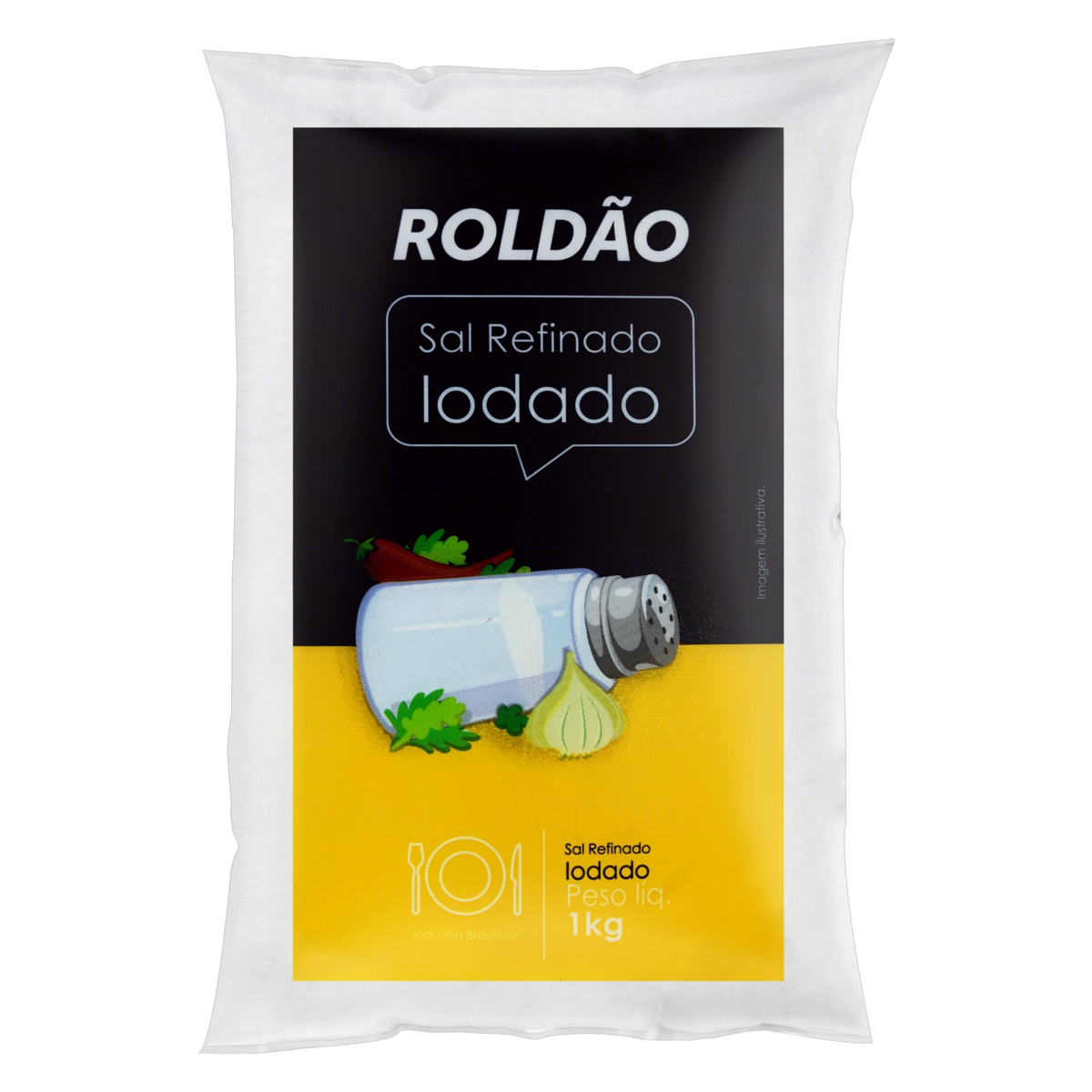 Sal Refinado Roldão Pacote 1kg