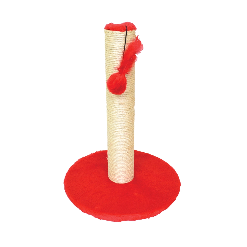 Arranhador 1 Plataforma G Pelucia Lisa Vermelho