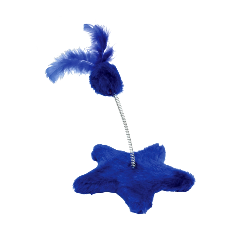 Brinquedo Arranhador São Pet Para Gatos Estrela Azul