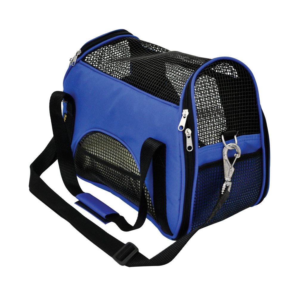 Bolsa de Transporte em Nylon para Cães e Gatos Atenas nº 2 Azul - São Pet