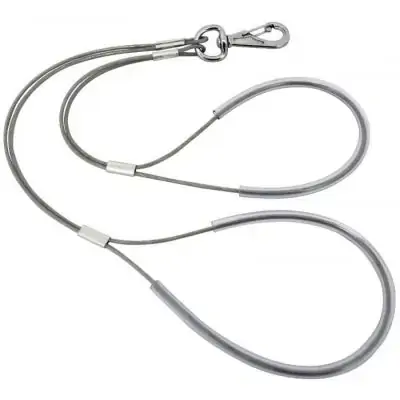 Cabo De Aço Com Mosquetão 65cm São Pet