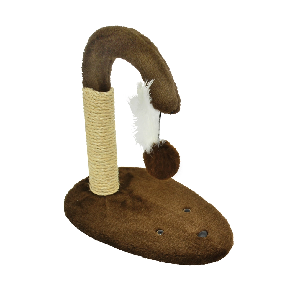 Arranhador Rato Baby Pelucia Lisa Marrom