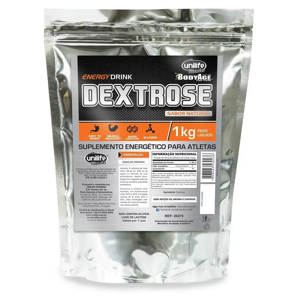 Dextrose Natural 1,0kg Unilife