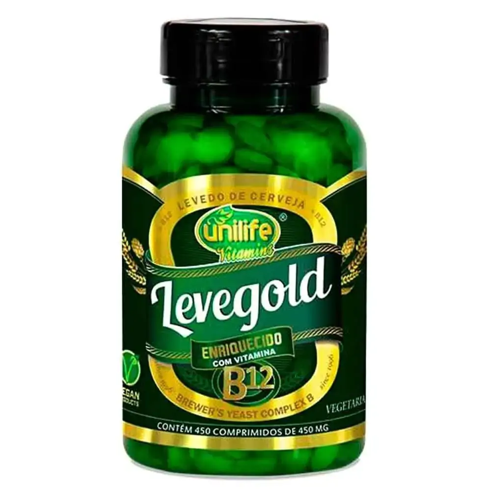 Levegold + Vitamina B12 Unilife 450 comprimidos de 450mg