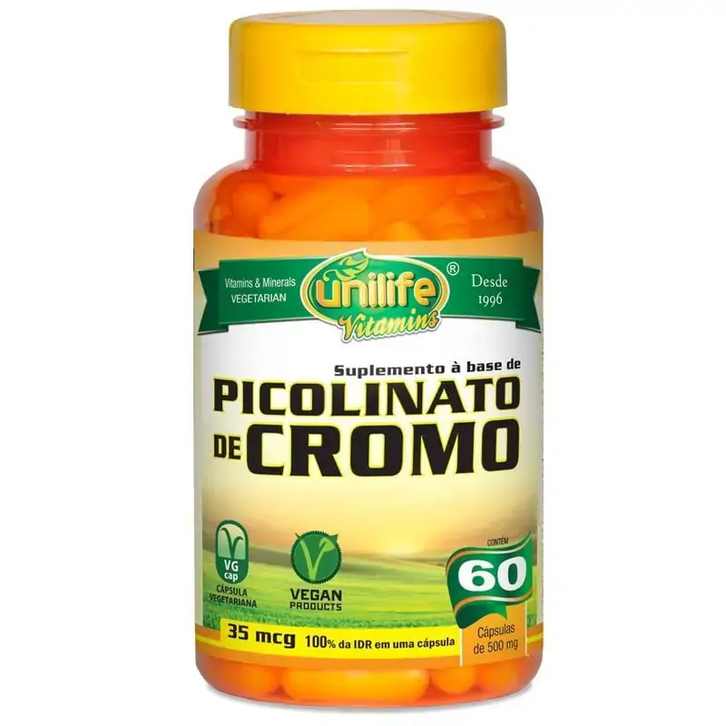 PICOLINATO DE CROMO C/60 CAPS UNILIFE