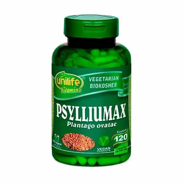 Psyllium Psylliumax Unilife 120 Cápsulas De 550mg