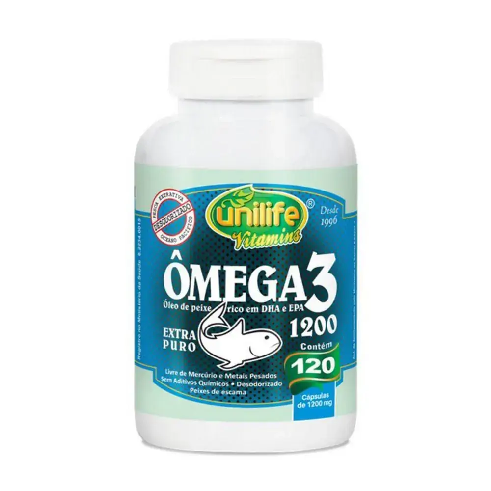 ômega 3 120 Cápsulas 700mg óleo De Peixe Unilife