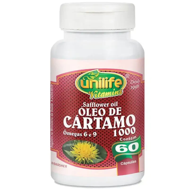 óleo De Cártamo 60 Cápsulas 1200mg Unilife