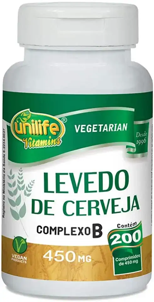 Levedura De Cerveja 200 Comprimidos 450mg Unilife