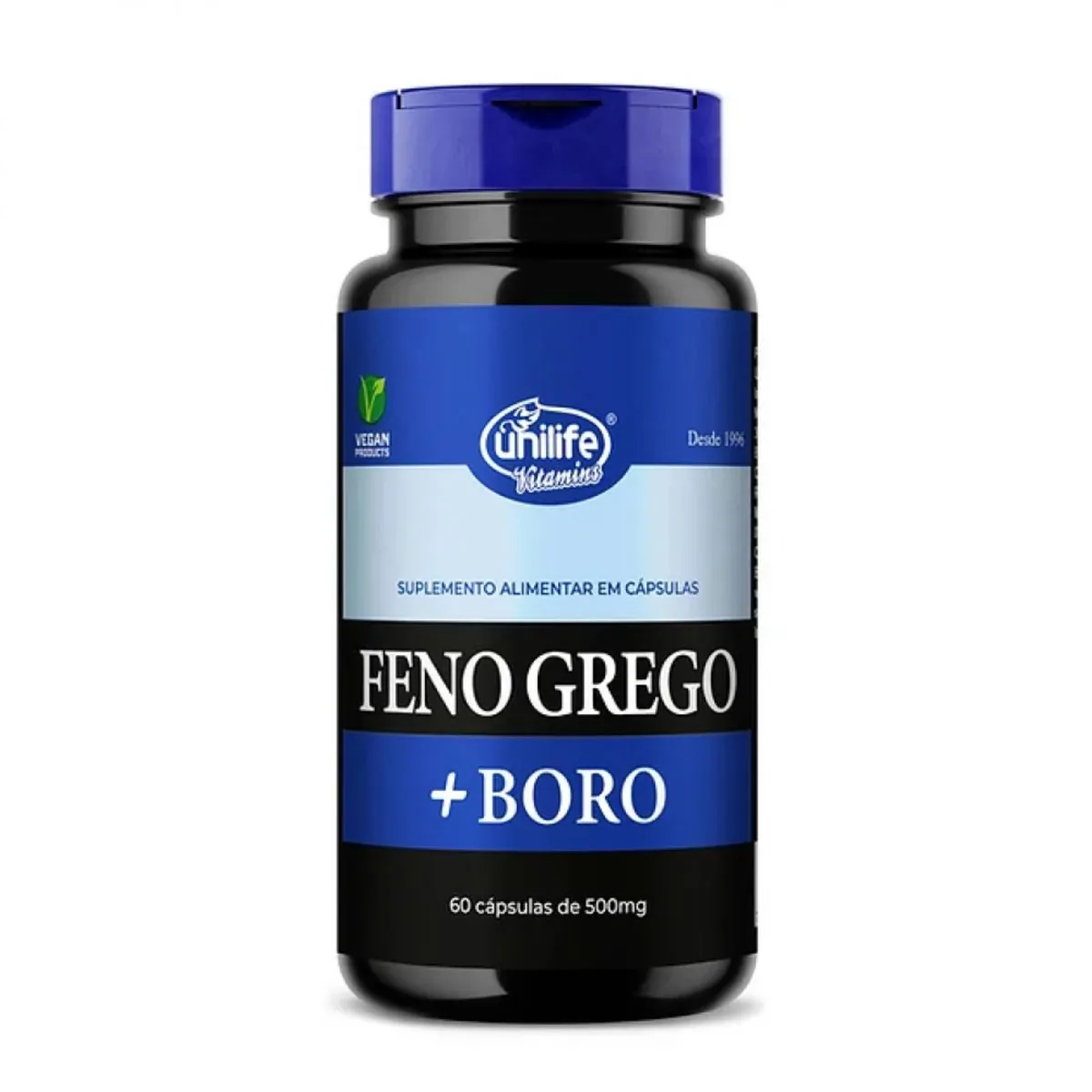 Feno Grego + Boro 60 Caps 500mg - Unilife