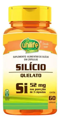 Silício Quelato Si Unilife 60 Cápsulas De 450mg