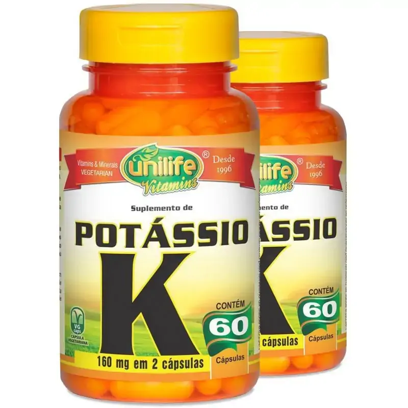 Potassio Quelado K 60caps Unilife