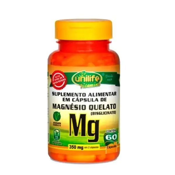 Magnésio Quelato Unilife 60 Cápsulas De 710mg