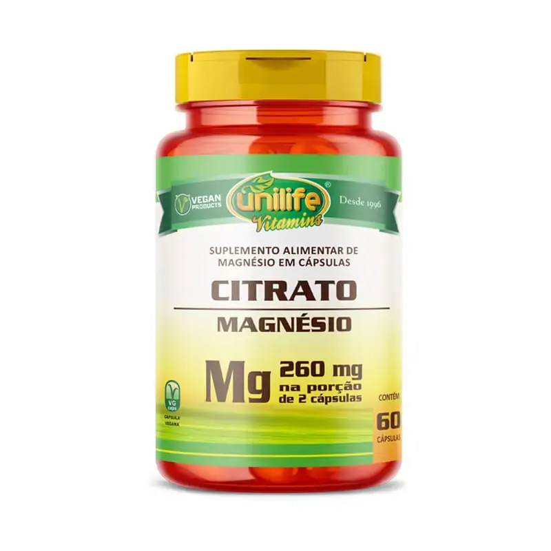Magnésio citrato Unilife 60 cápsulas