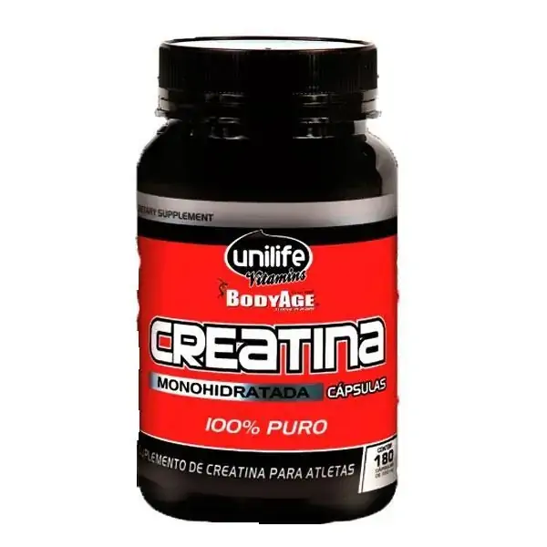 Creatina Monohidratada Unilife 180 Cápsulas