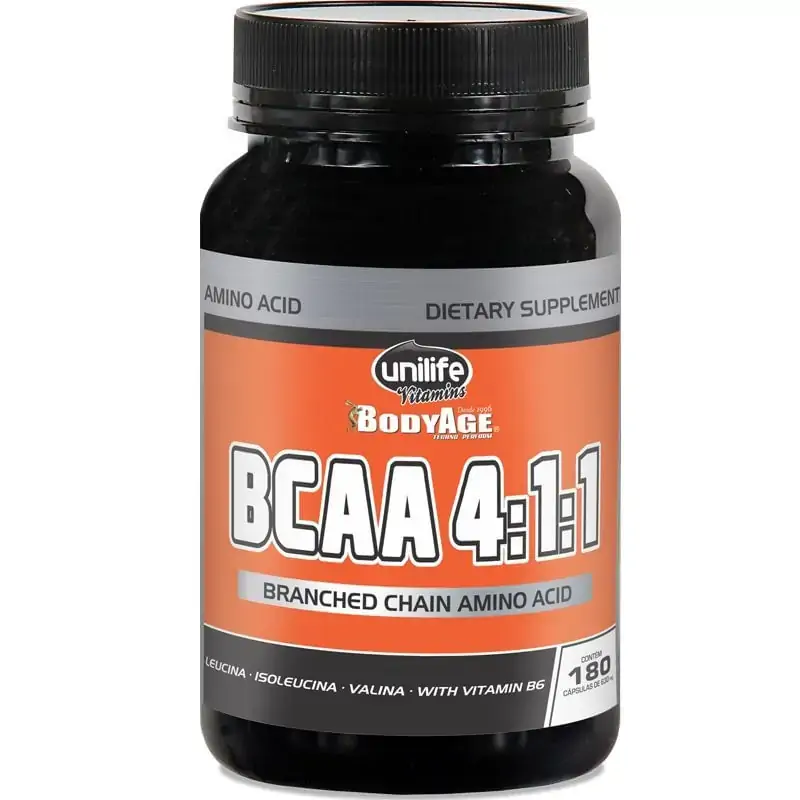 Bcaa 4:1:1 180 Cápsulas Unilife