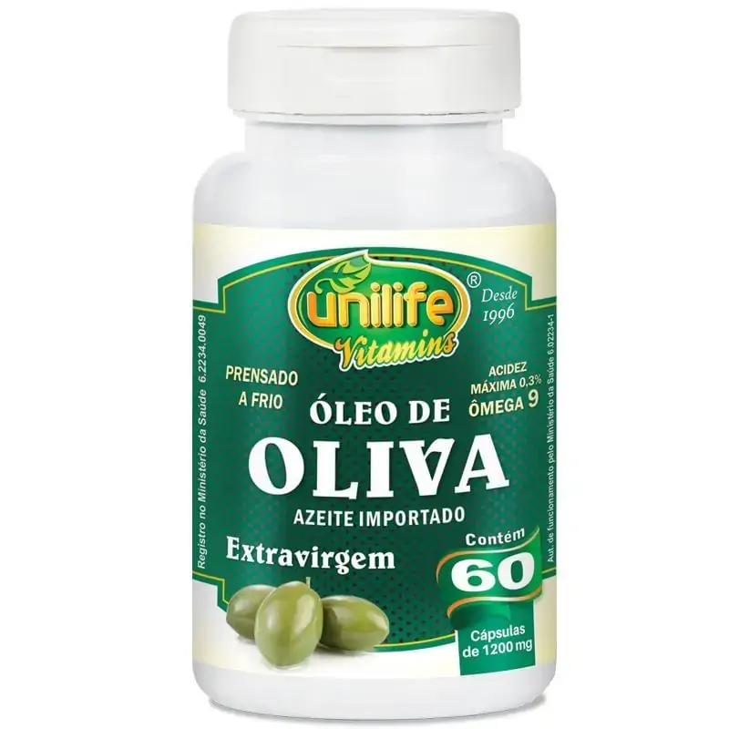 Oleo De Oliveira Extra Virgem 60 Caps Unilife Uniagro