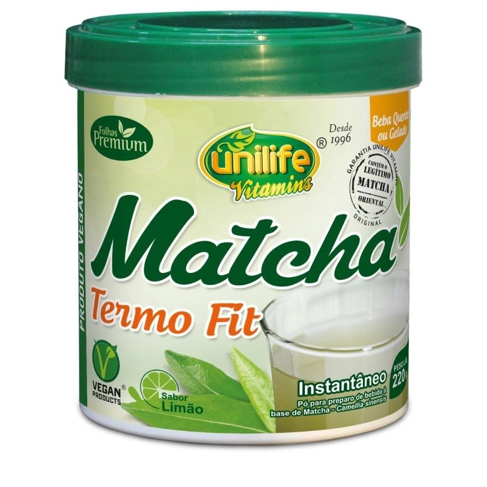 Matcha Termo Fit Instantâneo 220g Unilife