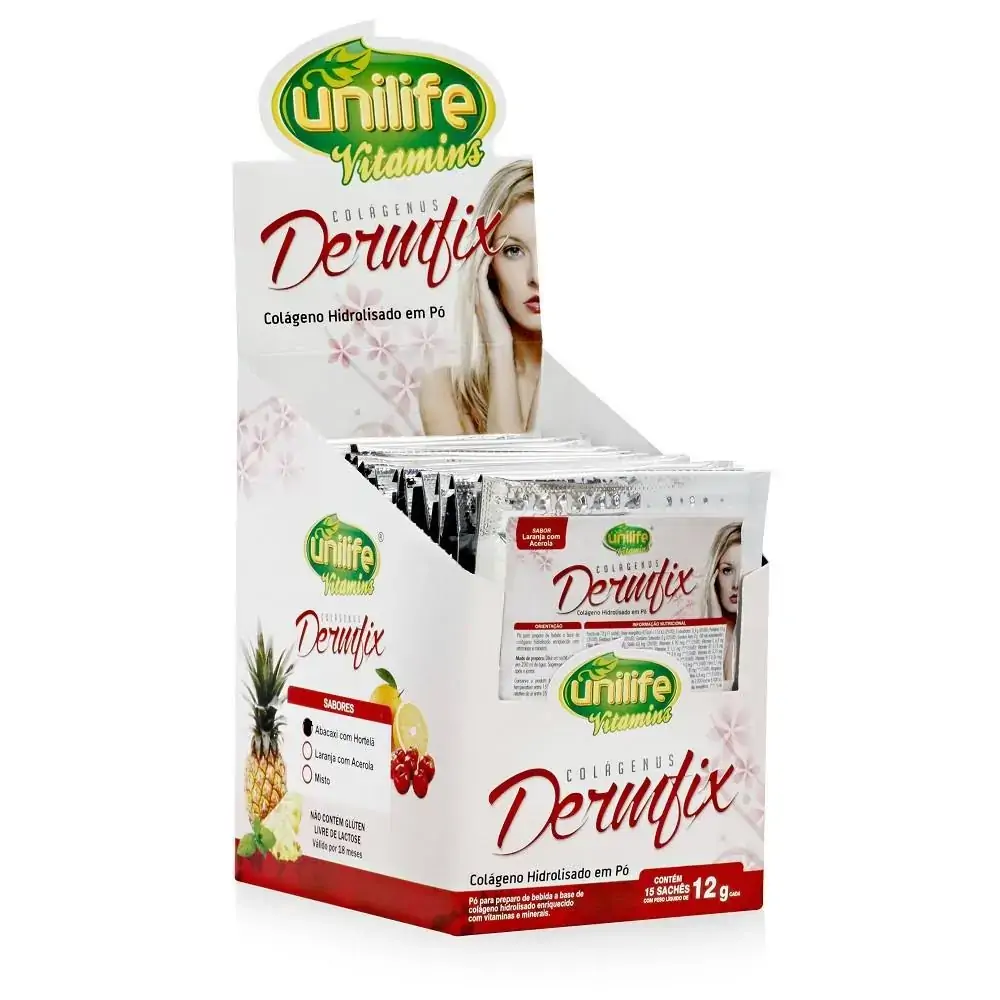 Dermfix Abacaxi Com Hortelã 15 Sachês 12g Unilife