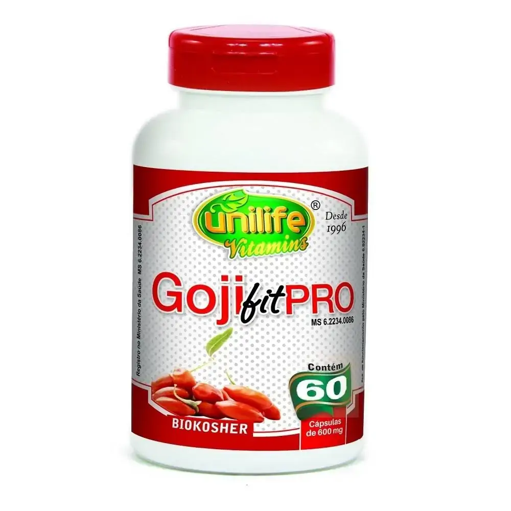 Goji Fit Pró 600mg 60 Cápsulas Unilife