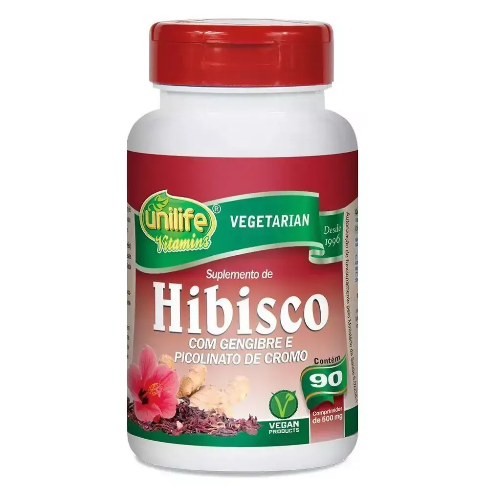 HIBISCO COM GENGIBRE 500MG C/90 CAPS