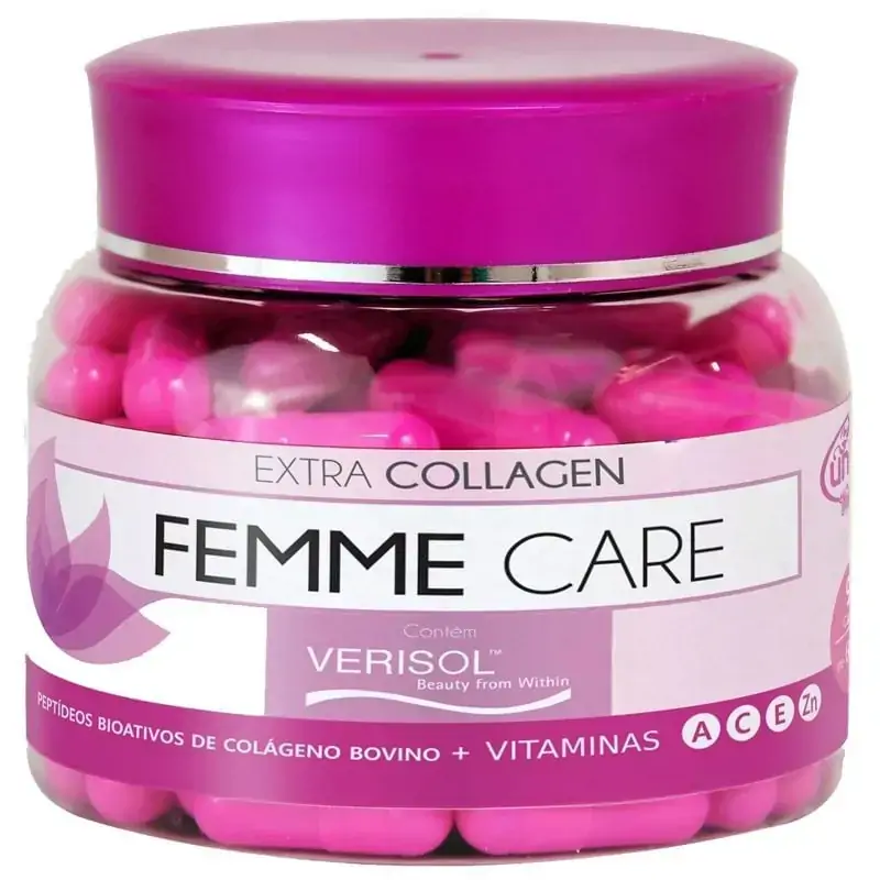 Femme Care VeriFish Colágeno+Vit. A,C,E e Zn 60Cáps Unilife