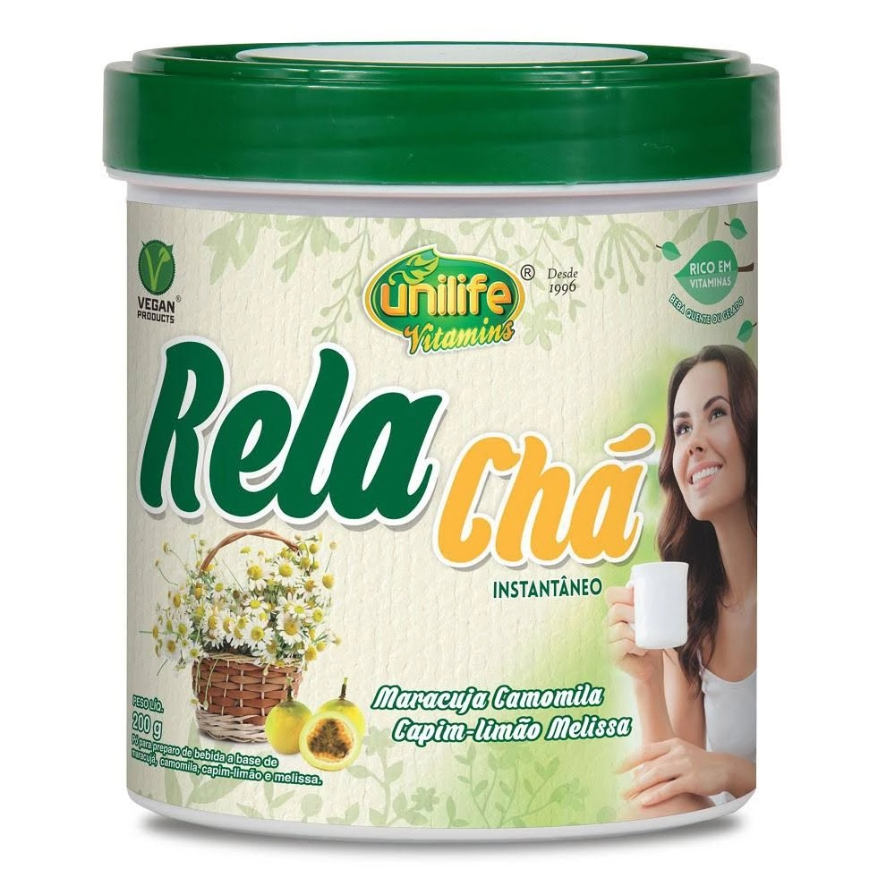 Rela Chá Maracuja, Camomila, Capim Limão E Melissa 200g Unilife