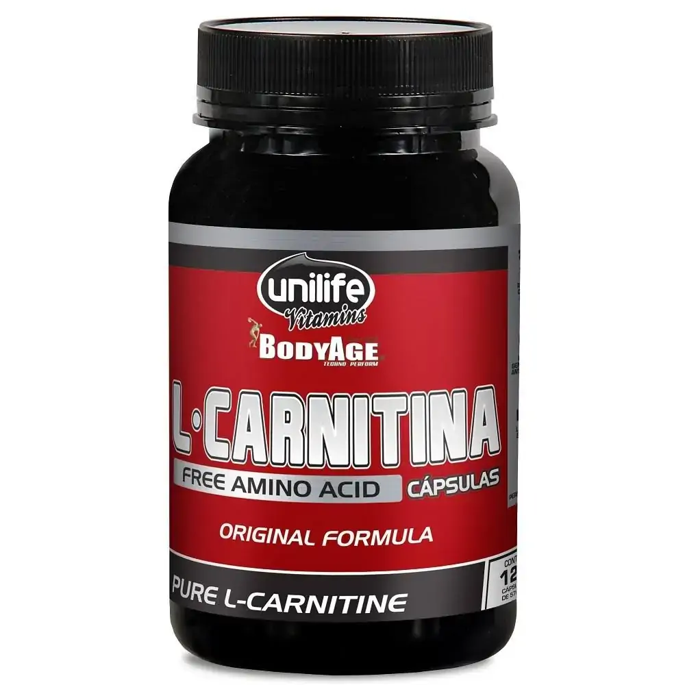 L Carnitina Pure 120 Cápsulas 570mg Unilife