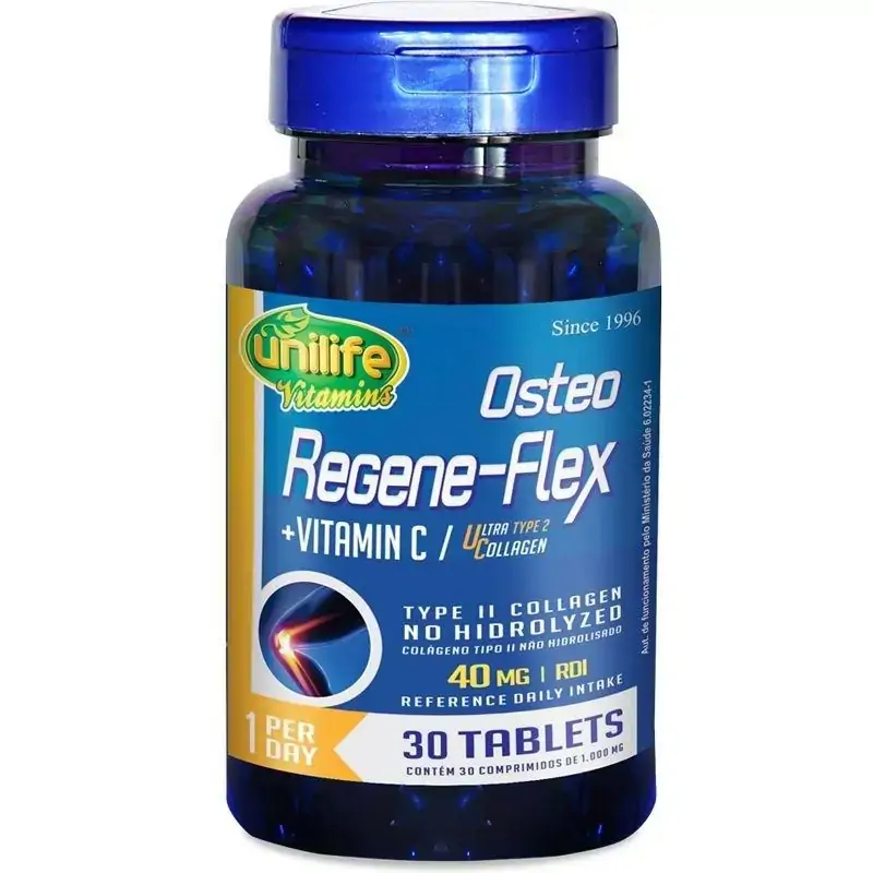 Osteo Regene-Flex Ultra Colágeno+Vit. C 30 Tabletes Unilife