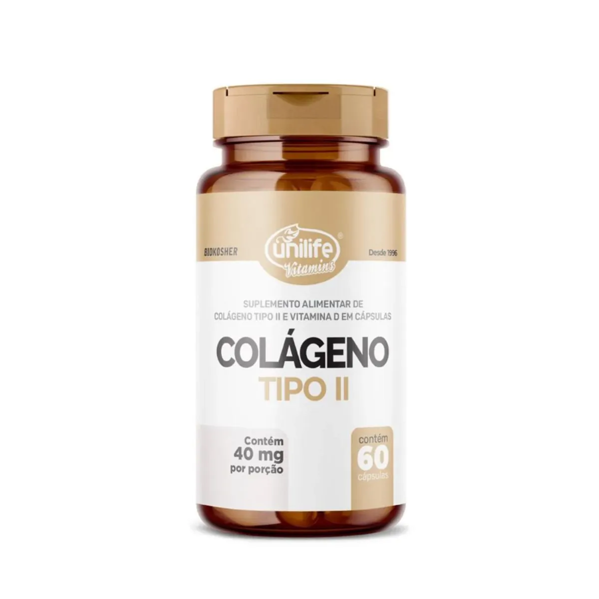 Colageno Tipo 2 Vit D 400mg 60 Caps - Unilife