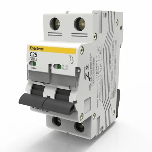 Disjuntor Bipolar Curva C 25a Din - Enerbras Dt3-e2c25