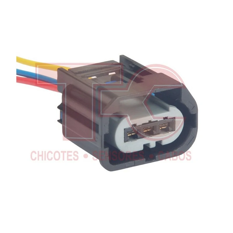 Chicote de Injeção Eletrônica Preto 3 Vias 3.5mm - TC CHICOTES TC1031800