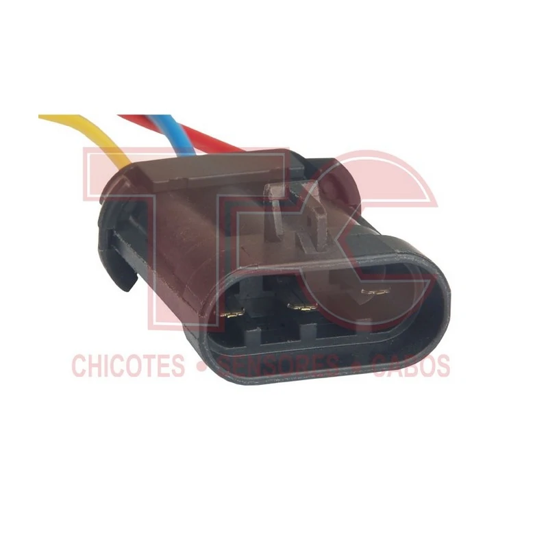 Chicote do Eletroventilador Porta Macho 3 Vias 6.3mm - TC CHICOTES TC2032051