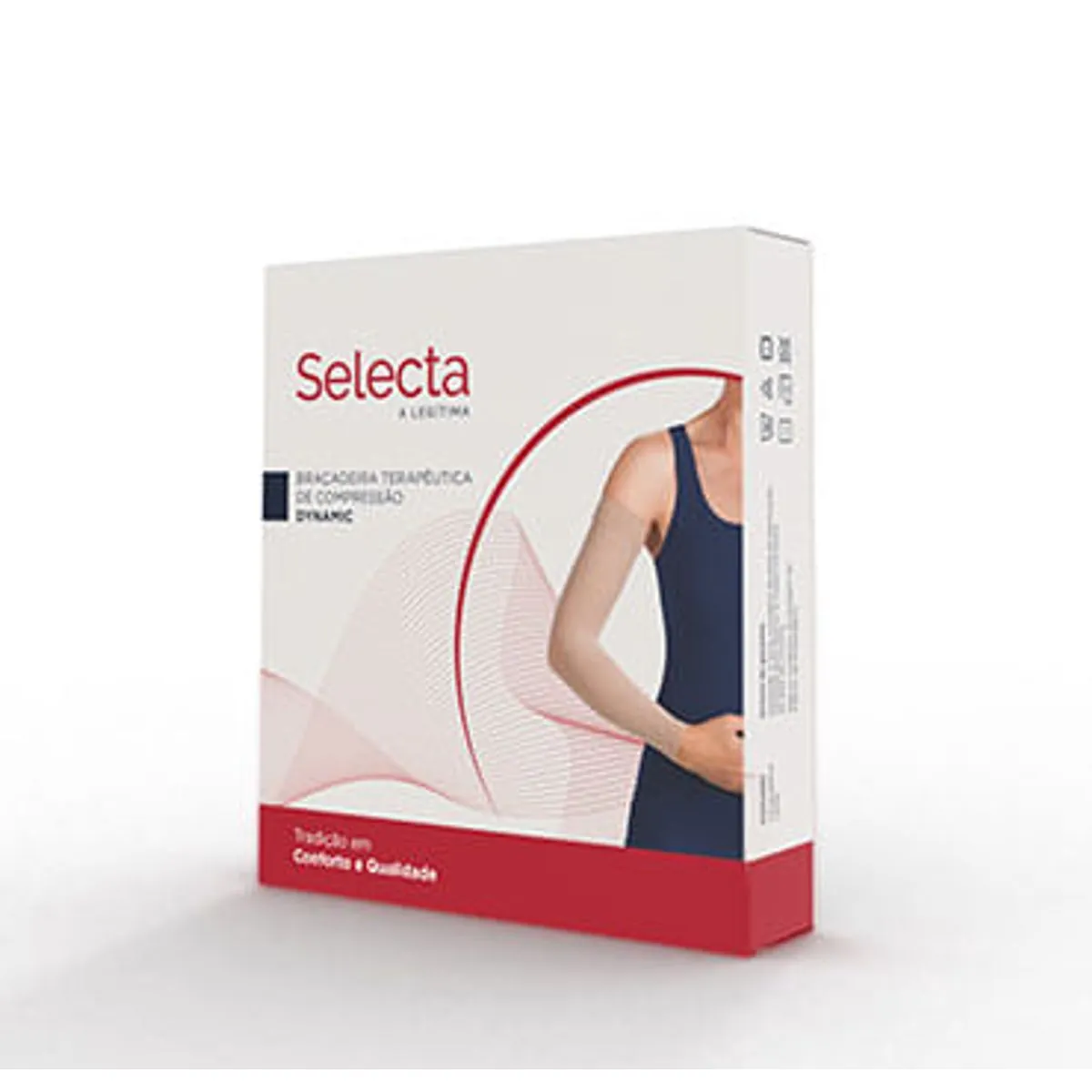 Braçadeira Selecta Dynamic C/Borda e Parte da Mão 20-30mmhg - Cor: Bege Tam: G