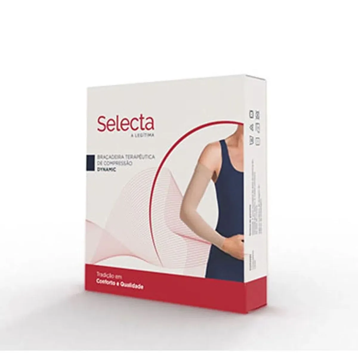 Braçadeira Selecta Dynamic C/Ombro e liga 30-40mmhg - Cor: Bege Tam: M