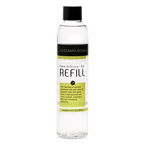 Acqua Aroma Everyday Collection Bamboo Reed Diffuser Oil Refill 6.8 Fl Oz 200ml