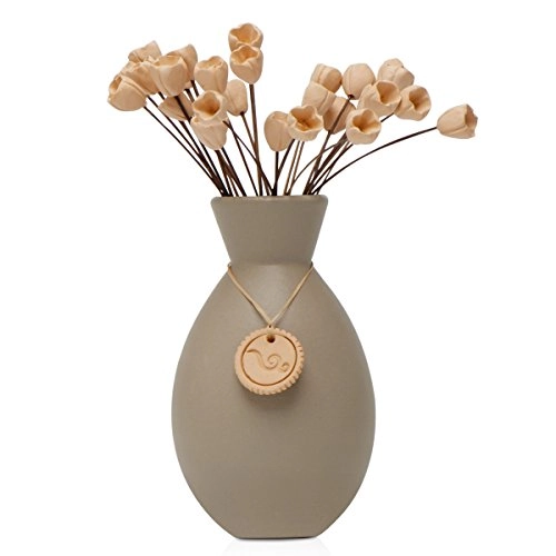 Acqua Aroma Earth Colors Collection Tulips Pottery Diffuser Gray