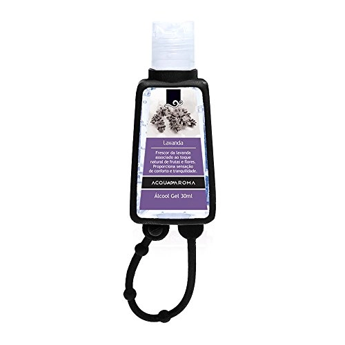 Mini Alcool Gel Lavanda C/capa 30ml Acquaroma