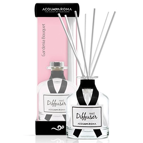 Acqua Aroma Everyday Collection Gardenia Bouquet Reed Diffuser 8.1 Fl Oz 240ml