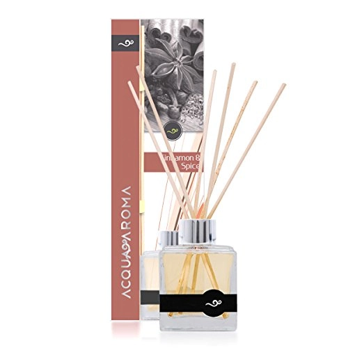 Acqua Aroma Everyday Collection Cinnamon Spice Reed Diffuser 3.4 Fl Oz 100ml