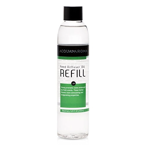 Acqua Aroma Rosemary Reed Diffuser Oil Refill 6.8 Fl Oz 200ml Contains Essencial Oils