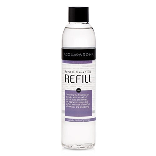 Acqua Aroma Everyday Collection Lavender Reed Diffuser Oil Refill 6.8 Fl Oz 200ml