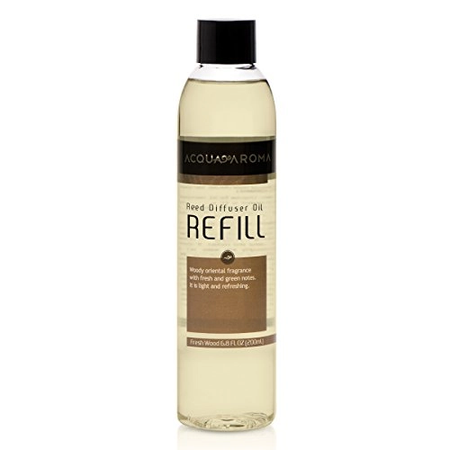 Acqua Aroma Everyday Collection Fresh Wood Reed Diffuser Oil Refill 6.8 Fl Oz 200ml