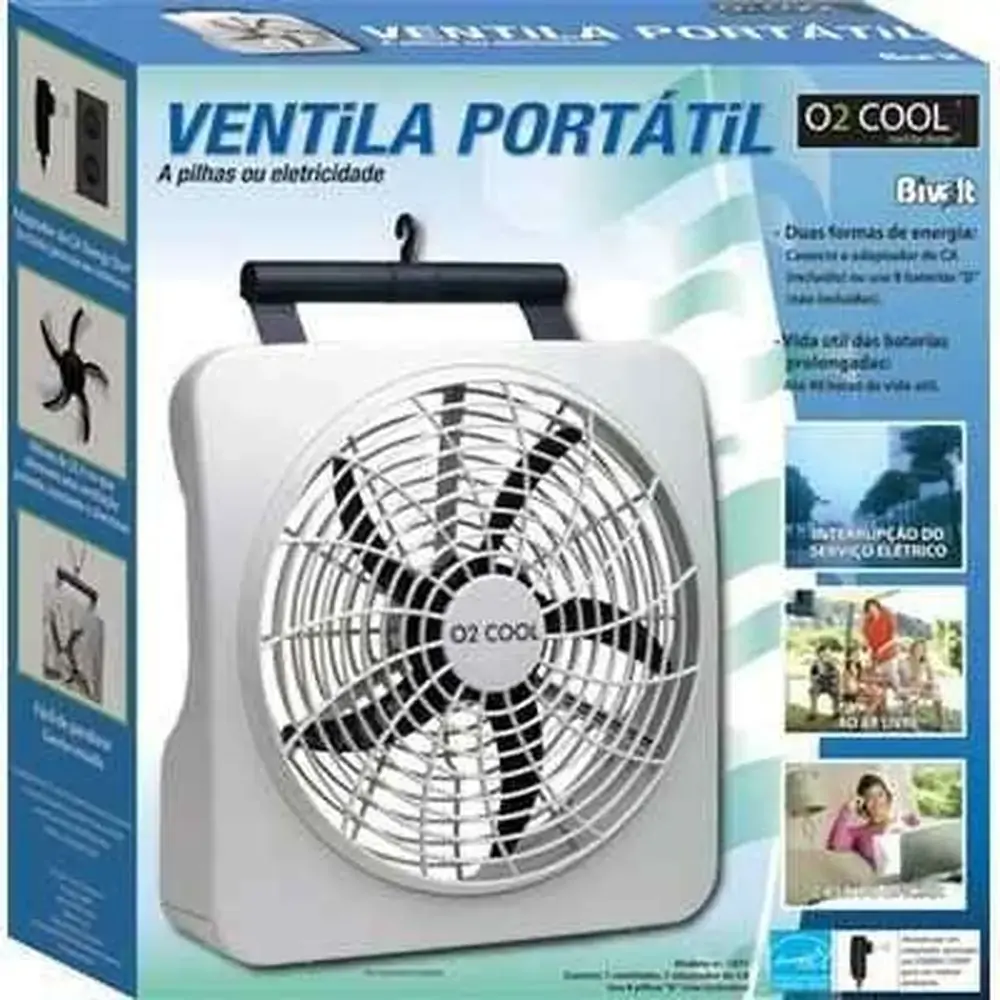 Ventilador Port Bivolt/pilha