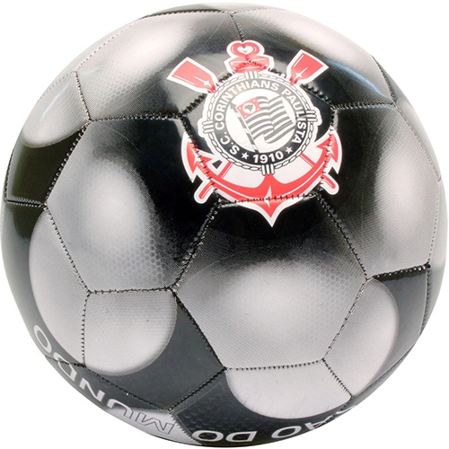 Bola De Futebol Dtc Corinthians Prata/preto
