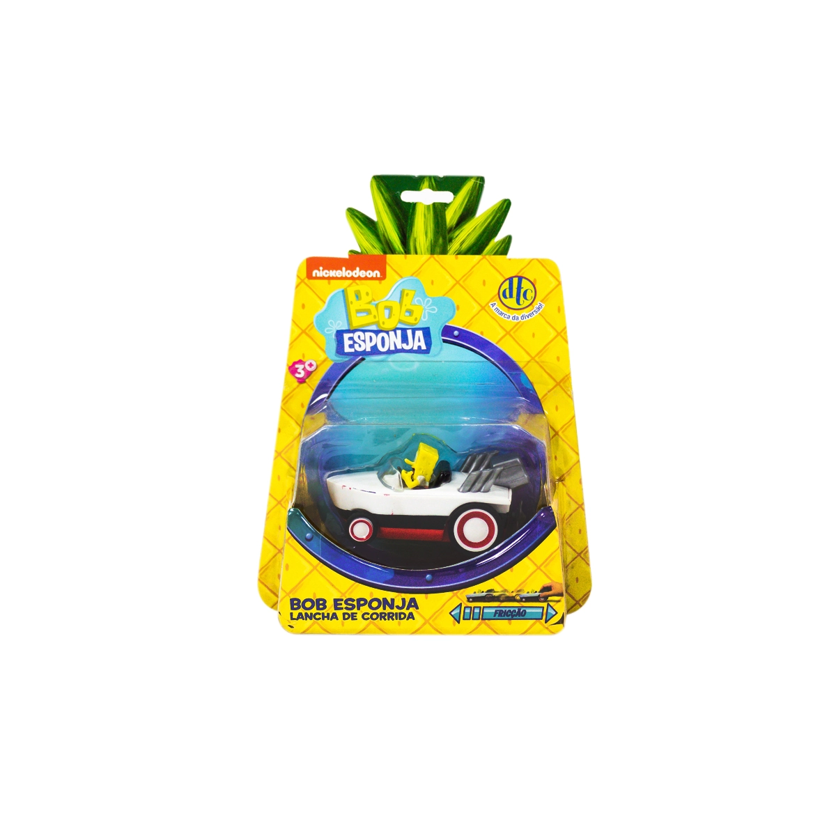 Bob Esponja Lancha De Corrida à Fricção Lanchinha Miniatura Brinquedo Dt8 3393